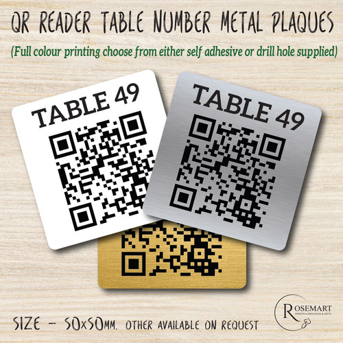 Numbered code restaurant - numbered, qr