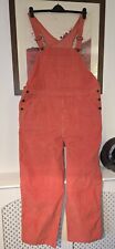 Levi’s Oversized Orange Men’s Cord Dungarees  Size Large RRP £140