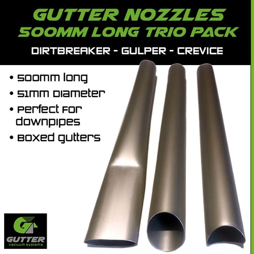 Gutter vacuum cleaning nozzles - gutter,