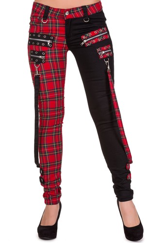 Banned red tartan - banned, black