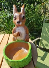 Rabbit Planter PVC GARDEN PATIO DECOR, LARGE, few marks, Approx 40 X 40 CM +++