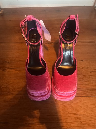 Versace platform pink crushed - platform,