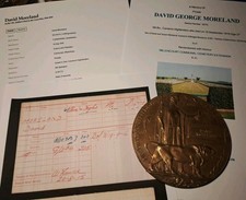 WW1 Death Plaque To Pte David