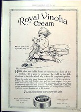 Old Royal Vinolia Cream Child Dolly Advertising On Motor Buses 1915 20th