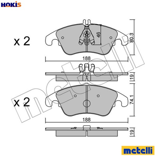 Brake pad set disc - brake,