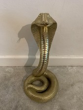 Metallic Gold Cobra Snake