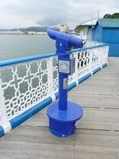 Photo A3 A 'Talking' telescope on the pier, Llandudno  c2011