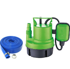 200w Submersible Water Pump Electric Dirty Clean Pond Pool Flood with 5m Hose