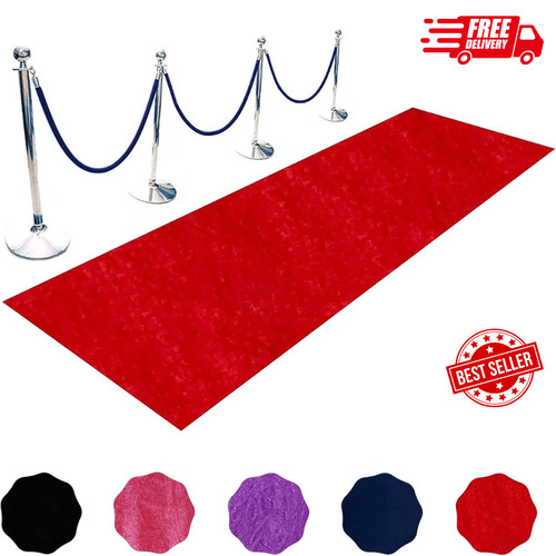 Red carpet runner for party - red,