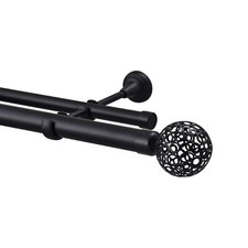 Metal Double Curtain Pole Rail