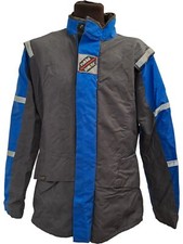 Rukka Gore-Tex Jacket Blue Grey Reflective Strips Size M T2870 JN146