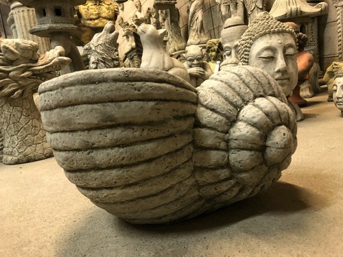 Shell planter garden ornament - shell,