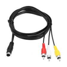 S Video Cable 5ft 4 Pin S-Video Male to 3 RCA Male Composite Adapter