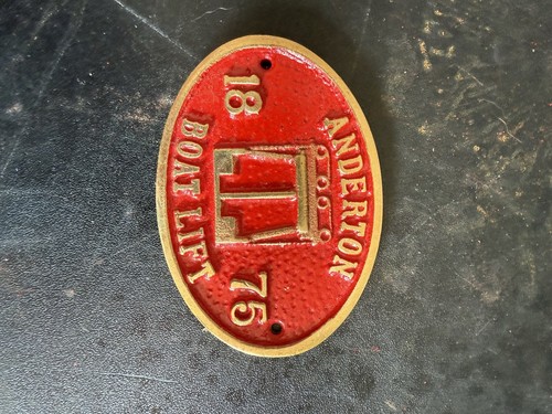 Canal brass plaque - plaque,