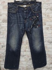 Vintage Ed Hardy Jeans Mens 36x34 Denim Panther Tiger Christian Audigier Y2K 