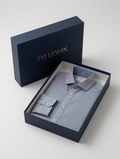 T.M.Lewin Men's Blue Long