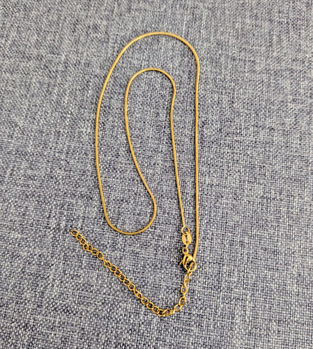 Gold snake link chain - gold,