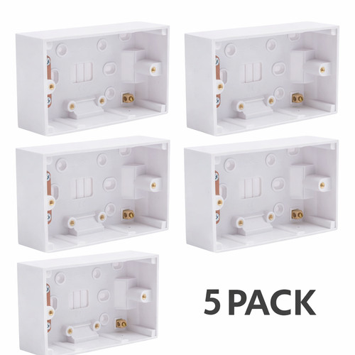 Gang 47mm surface back box - 47mm,