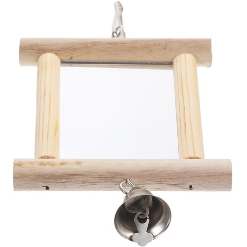 Wooden bird mirror - mirror, parrot