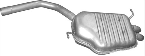 Rear silencer exhaust for - for, audi