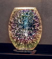 Holographic Chrome Touch Table Lamp 25W E14 Endon Stellar 74940