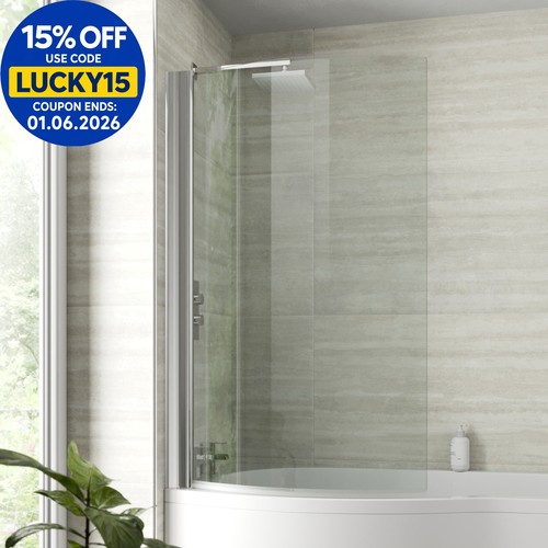 Curved bath shower screen - bath,