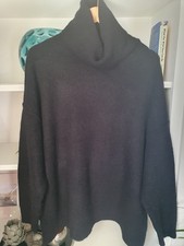 Hush Meryl Black Roll Neck