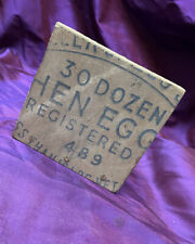 Charming Naive Handmade From Wooden Egg Box Letter Rack. Approx 4.75” x 4.75”.