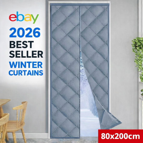 Winter magnetic curtain - winter,