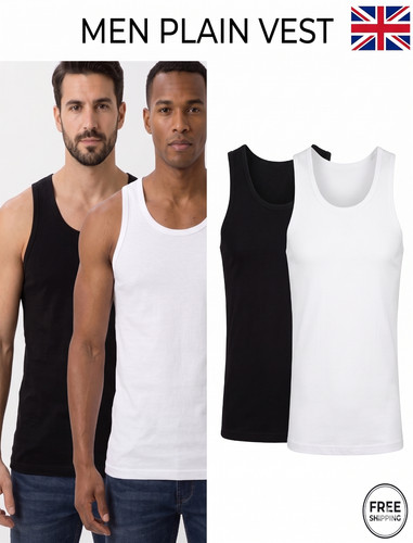 Pack mens vests 100 - of, cotton