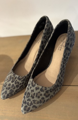 Clarks leopard print grey - print,