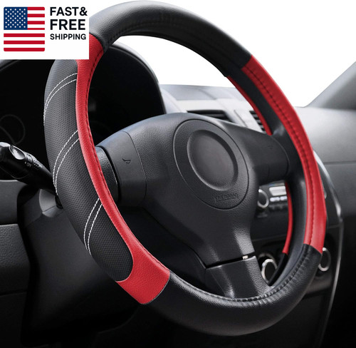 Leather steering wheel - leather,