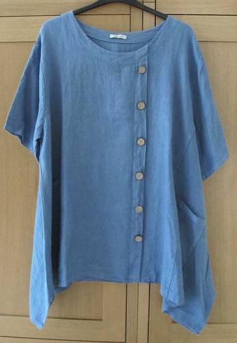 Made italy linen tunic top - in,