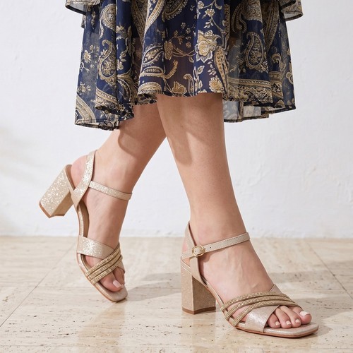 Women diamante block heel - women,