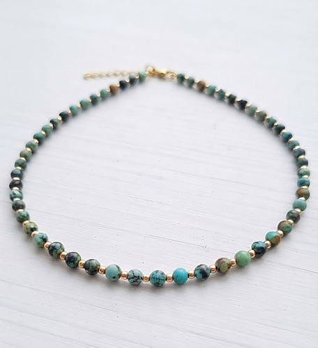 African turquoise beaded - african,