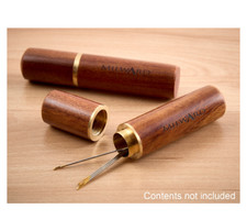 Galedi Pins Wooden Needle Holder – Dark Rosewood with Copper Cap