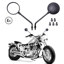 Round Motorcycle Rear View
