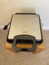 Waffle Maker Large – VonShef 4 Slice Waffle Iron with Non-Stick Plates – 1100W