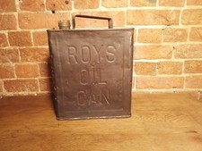 Vintage  Roys Oil , Petrol  Fuel Can