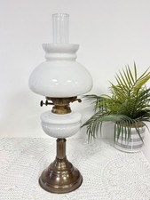 Vintage Brass And Glass Oil