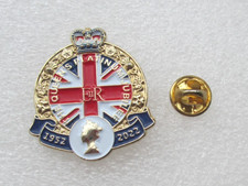 The Queens Platinum Jubilee 1952 - 2022  Pin Badge Excellent Condition