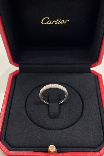 Cartier platinum diamond half - cartier,