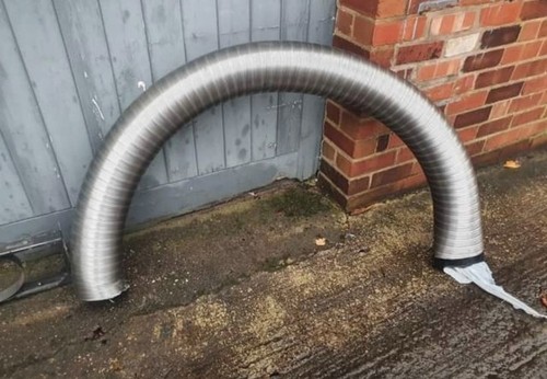 150mm stove log - 6", flue
