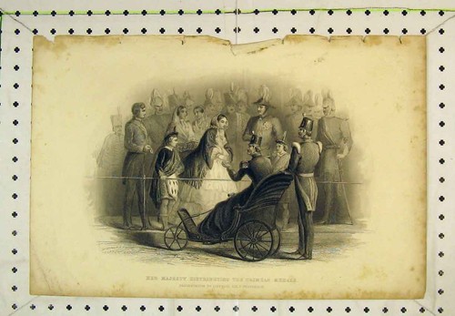 Original old antique print - original,