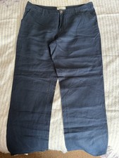 Women's Navy Blue Linen
