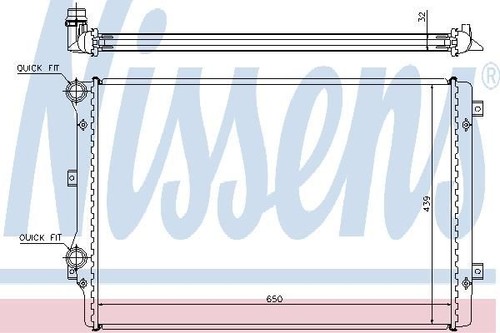 Nissens radiator for - radiator,