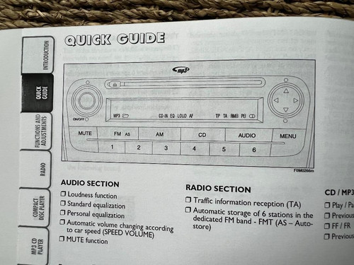 Fiat punto radio - fiat, /