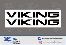 Viking bicycle vinyl decal