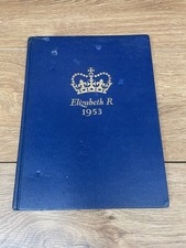 Elizabeth R 1953 Coronation Souvenir Hardcover Picture Book