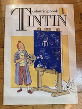 Tintin Colouring Book 1  1990 First Edition - mint condition - rare